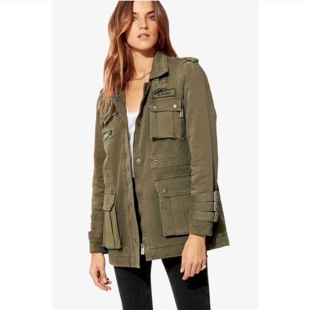 Anine Bing Olive Green Military Army Jacket